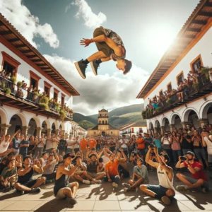 Desafio Backflips 2024 en la plaza mayor de San Carlos del Valle 2