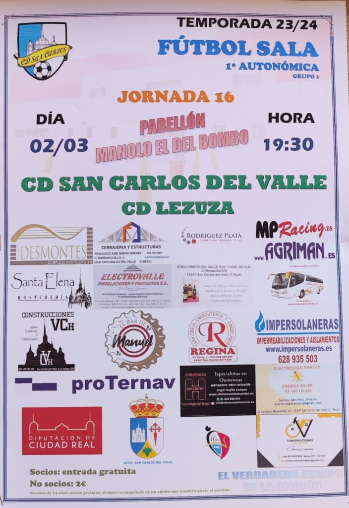 El Apasionante Encuentro Entre CD San Carlos del Valle y CD Lezuza